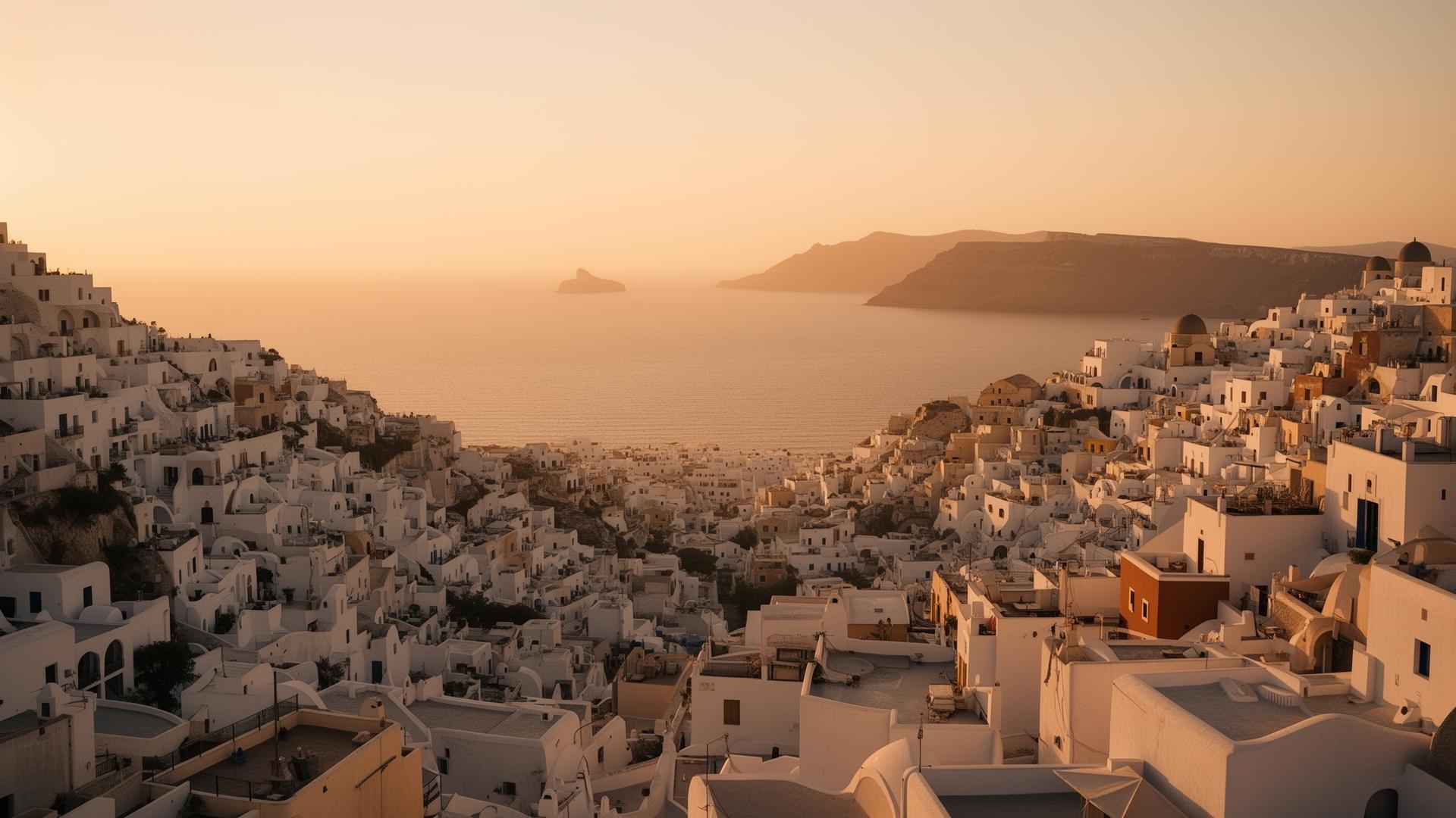 Warm horizon over a Moroccan-inflected landscape